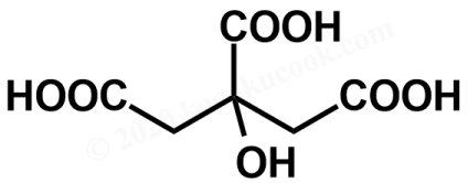 クエン酸の化学式 構造式や性質を詳しく解説 カガクなキッチン