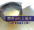 酢のpHと働き―pH実測値を公開