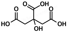 クエン酸の構造式